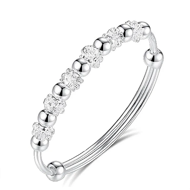 Wholesale Plum blossom rotating bead bracelet