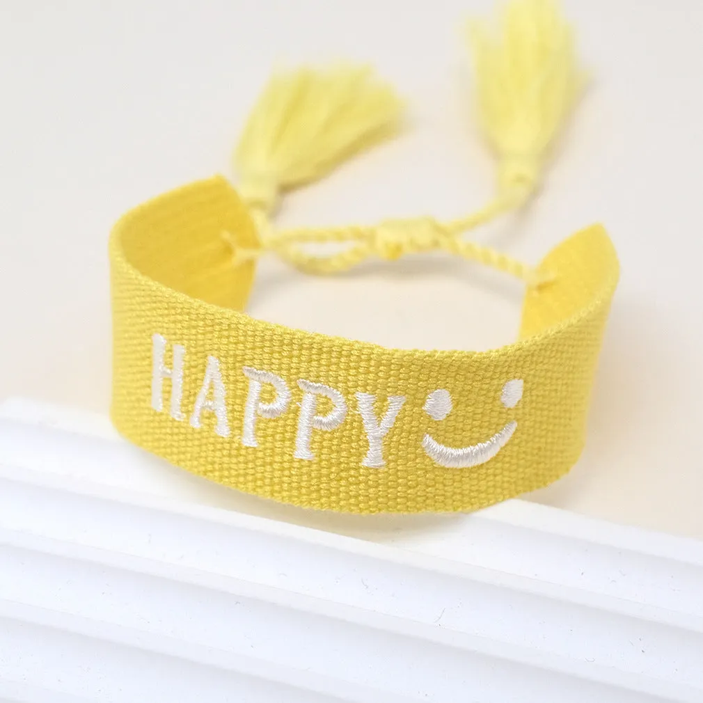 Wholesale Polyester Cord Braided Tassel Bracelets