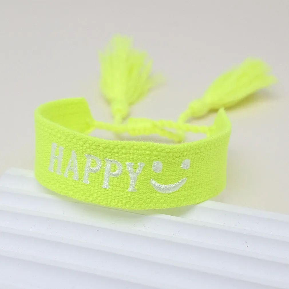 Wholesale Polyester Cord Braided Tassel Bracelets
