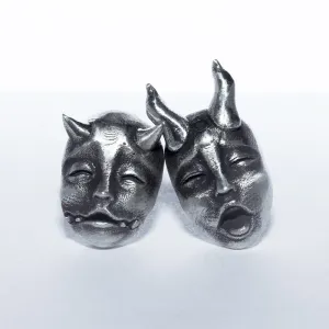 Wholesale Prajna Mask Alloy Earrings