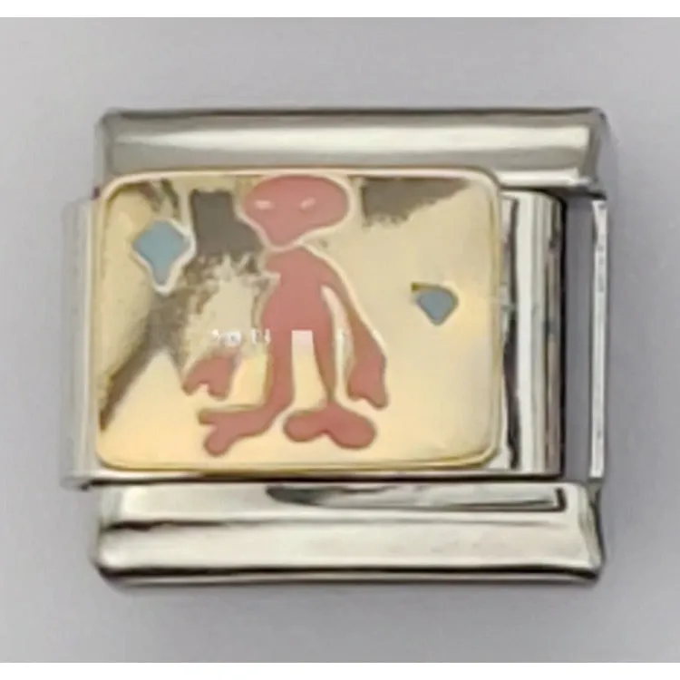 Wholesale Random 10PCS Italian Charm Bracelet Metal Module Bracelet Bracelet Single Accessory Charms