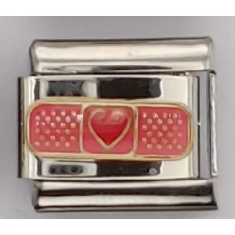 Wholesale Random 10PCS Italian Charm Bracelet Stainless Steel Module Bracelet Single Accessory Charms