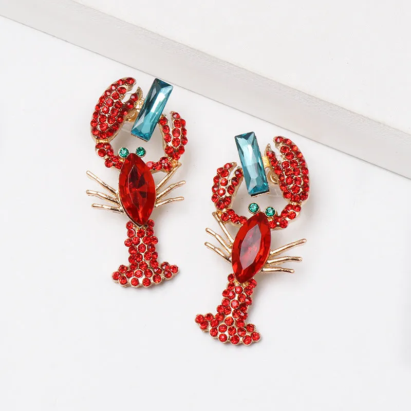 Wholesale Red Lobster Earrings