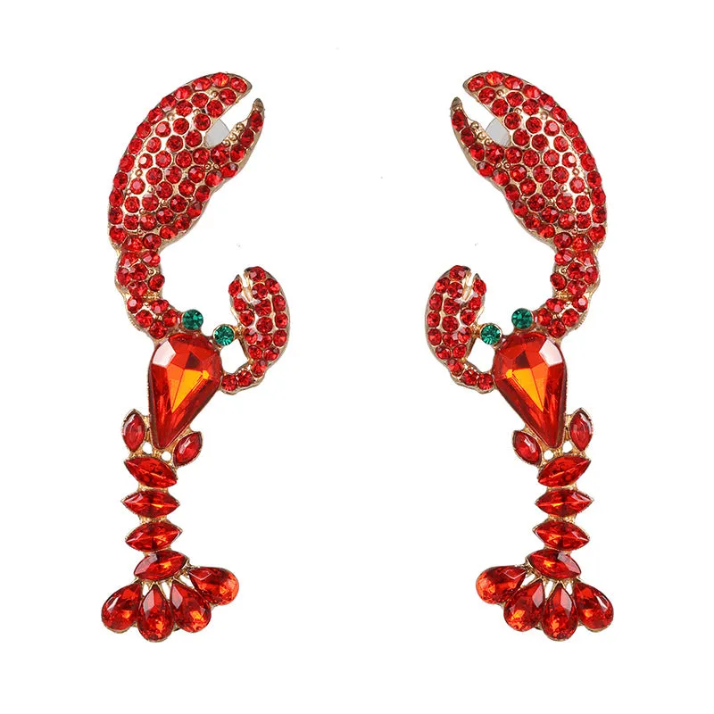 Wholesale Red Lobster Earrings