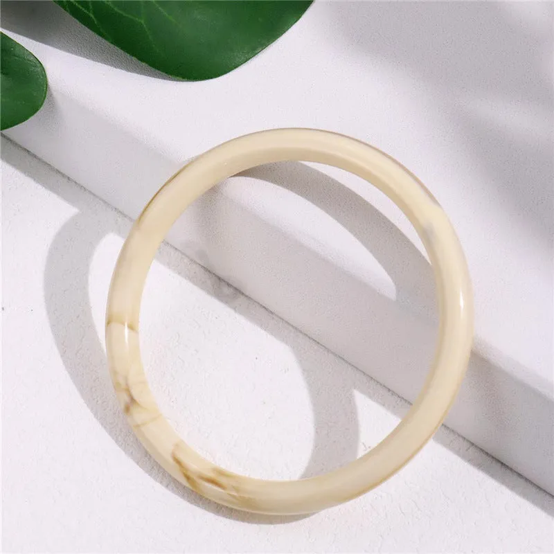 Wholesale Retro cold style acetate amber pattern acrylic bracelet