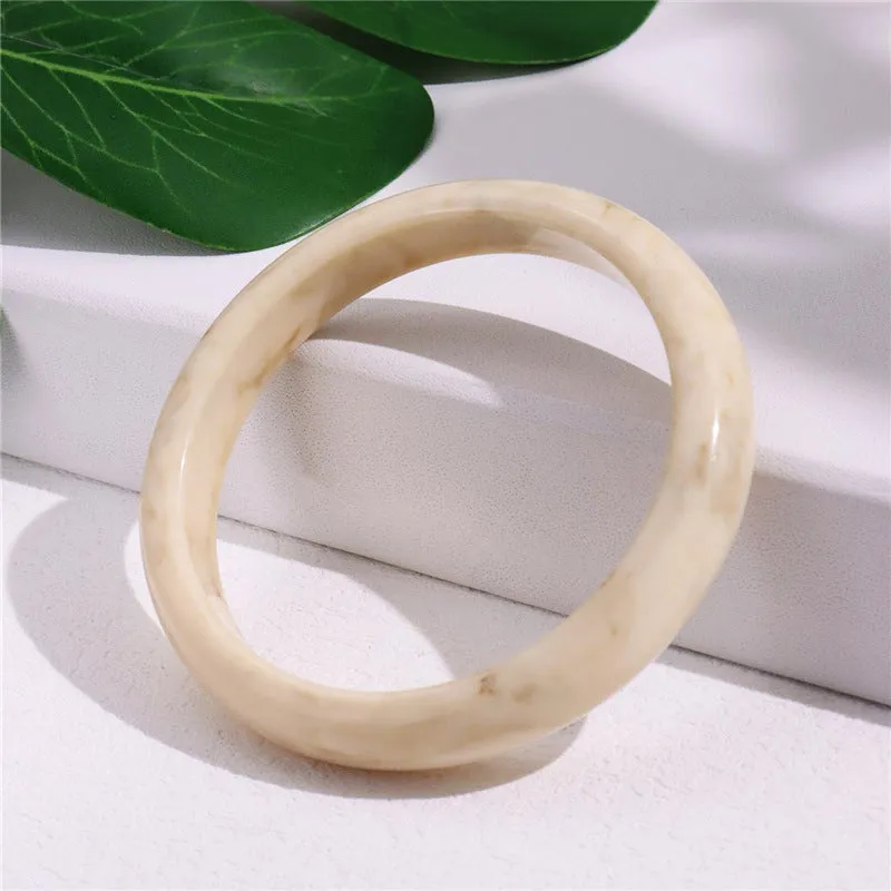 Wholesale Retro cold style acetate amber pattern acrylic bracelet