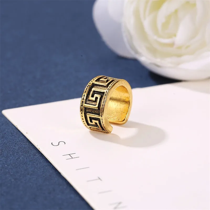 Wholesale Retro Ethnic Style Patterned Single Earring