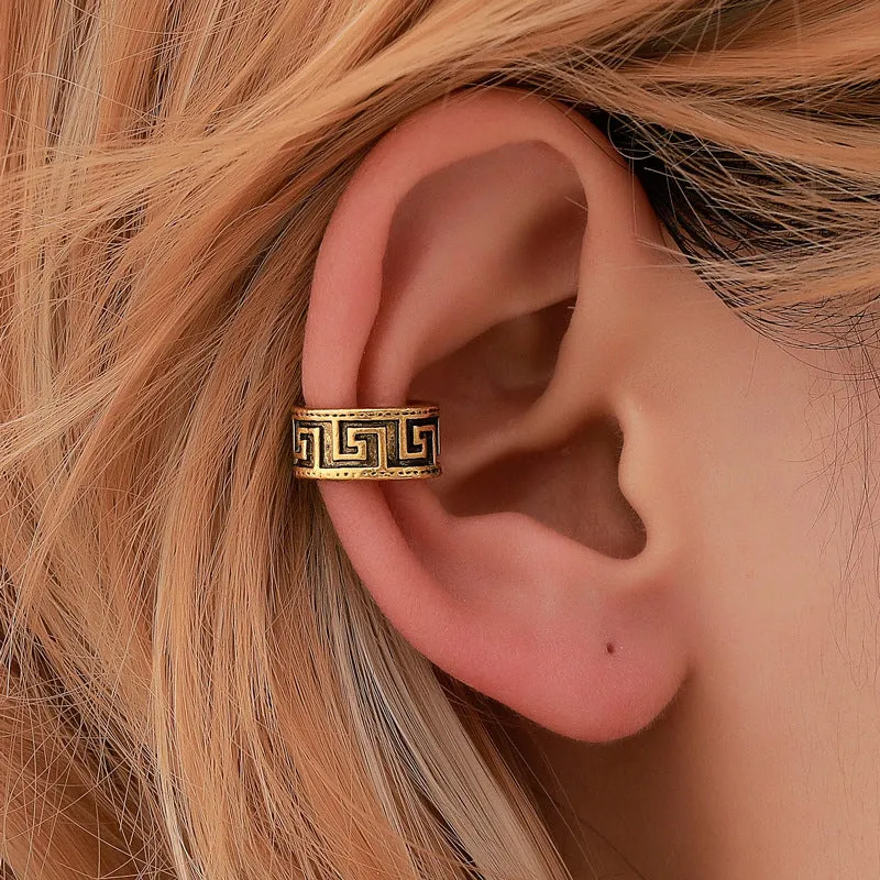 Wholesale Retro Ethnic Style Patterned Single Earring