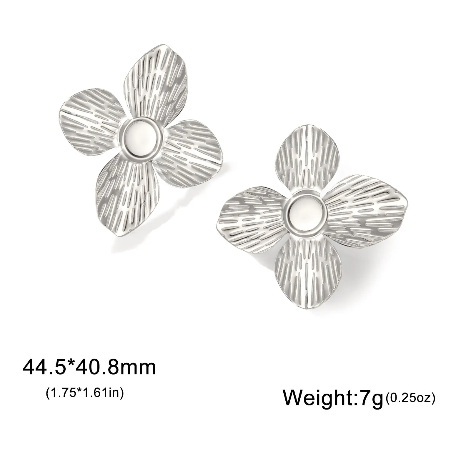 Wholesale Retro exaggerated design petal earrings for women
