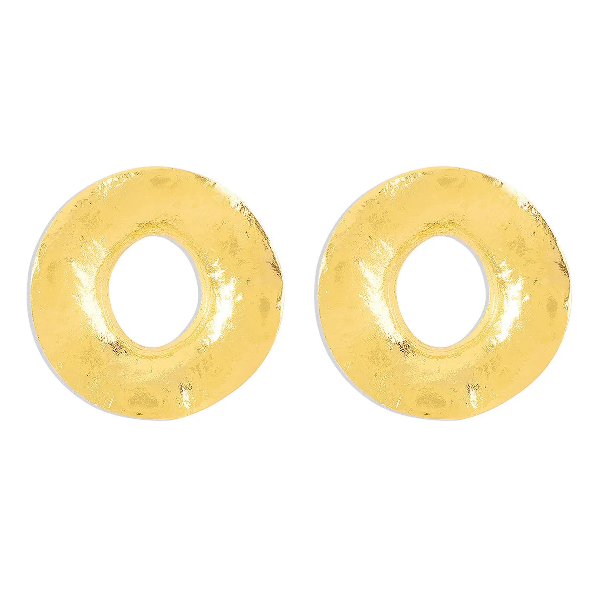 Wholesale Retro Exaggerated Irregular Geometric Large Circle Earrings