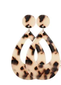 Wholesale Retro Geometric Beach Holiday Exaggerated Rattan Earrings