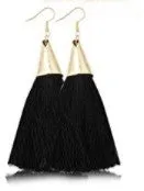 Wholesale Retro Geometric Beach Holiday Exaggerated Rattan Earrings