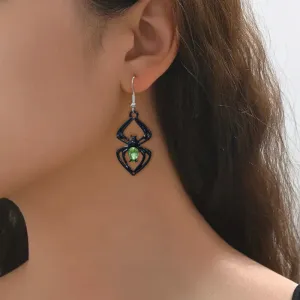 Wholesale Retro Halloween Exaggerated Hollow Spider Earrings
