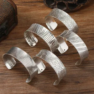 Wholesale Retro metal wide open personality ethnic style silver exotic middle and ancient accessories