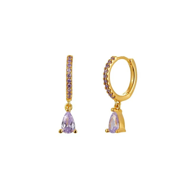 Wholesale Rhinestone Drop Shaped Earrings