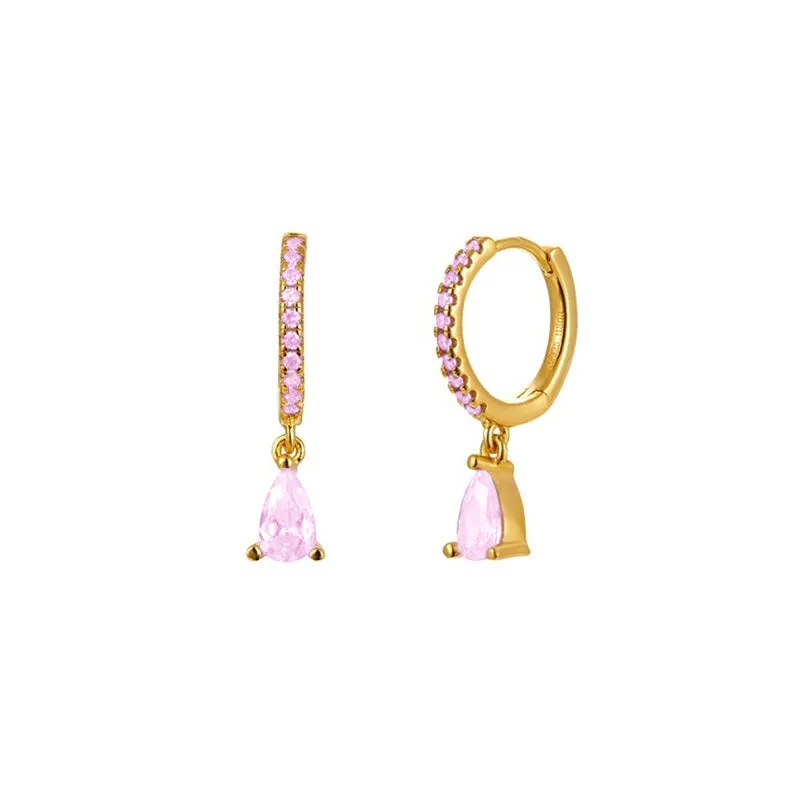 Wholesale Rhinestone Drop Shaped Earrings