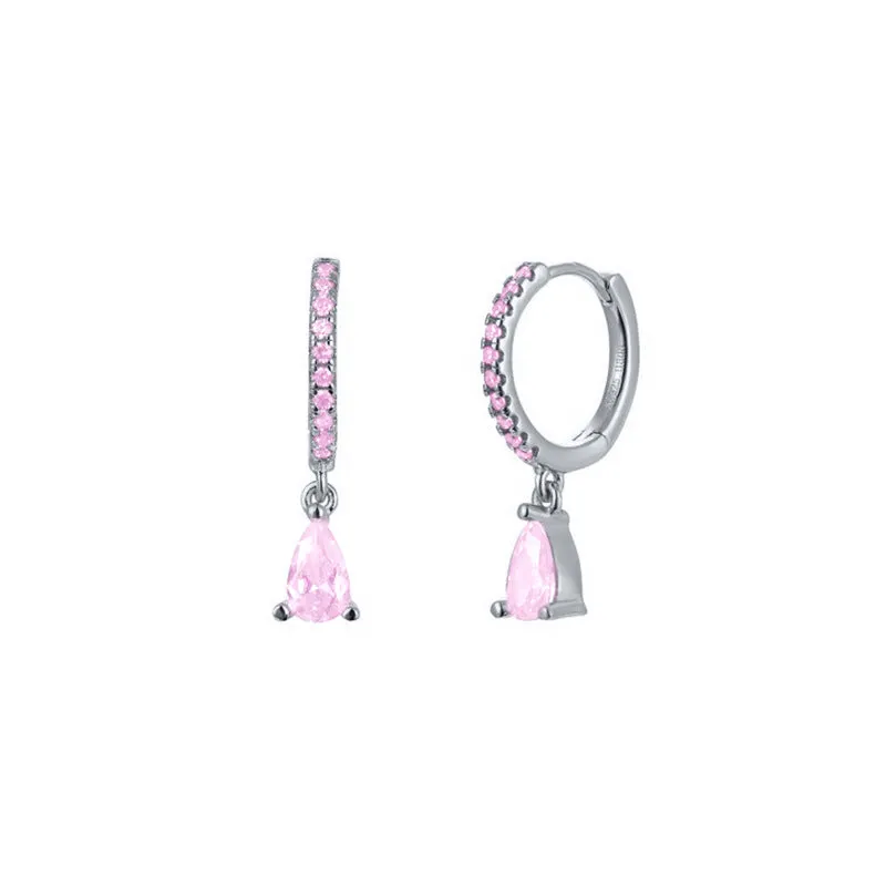 Wholesale Rhinestone Drop Shaped Earrings