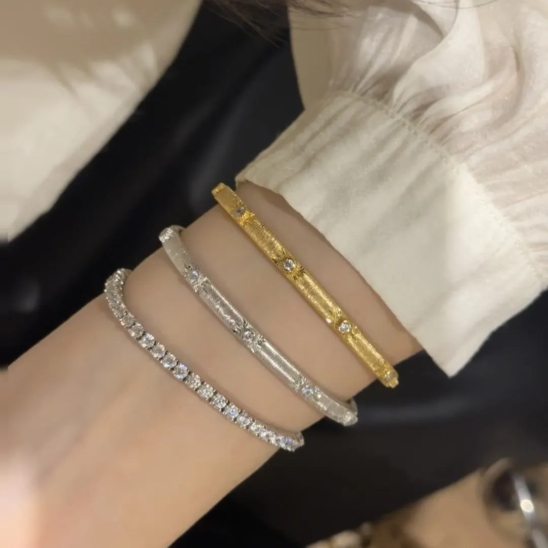 Wholesale Rhinestone star brushed bracelet