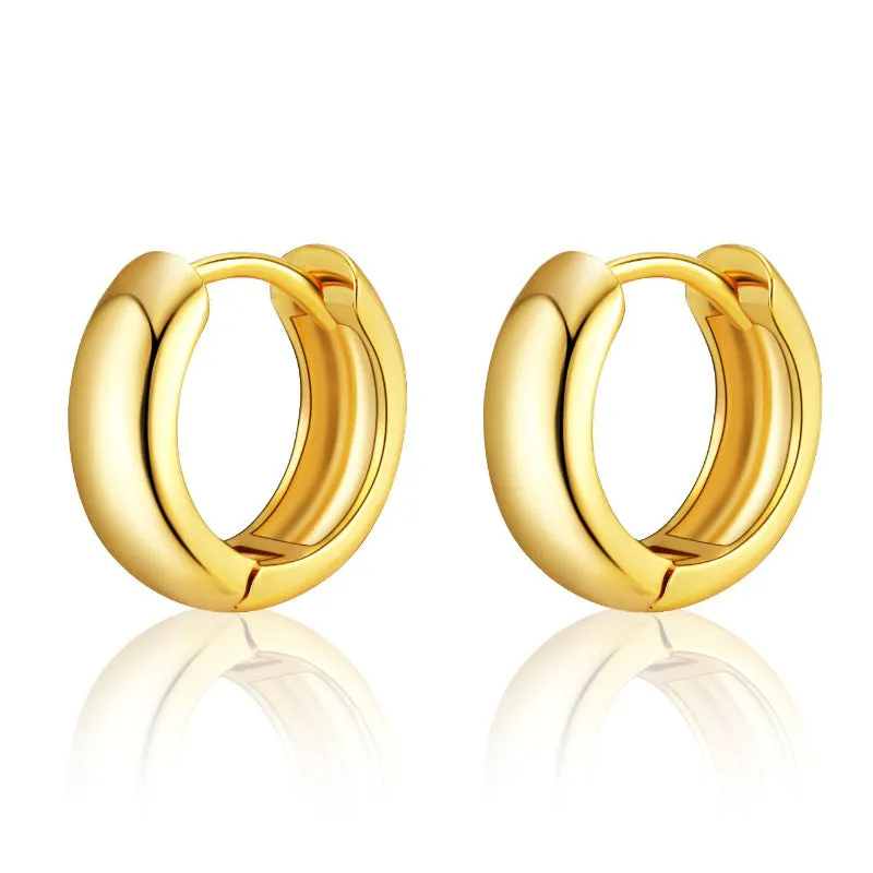 Wholesale Ring Copper Plated 18K Gold Earrings