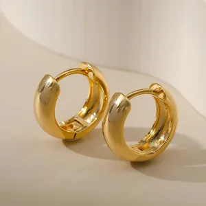 Wholesale Ring Copper Plated 18K Gold Earrings