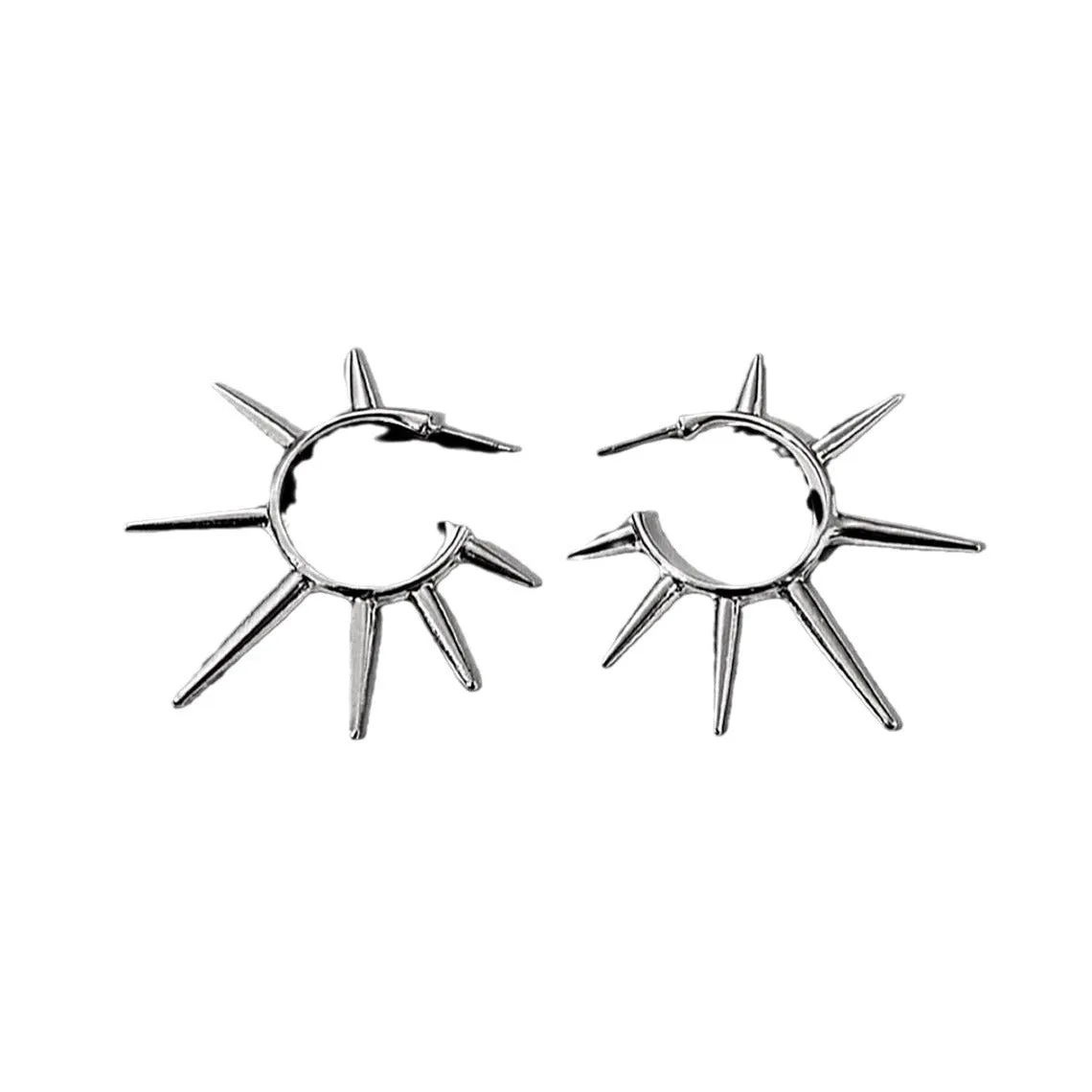 Wholesale Rock Punk Dark Rivet Earrings