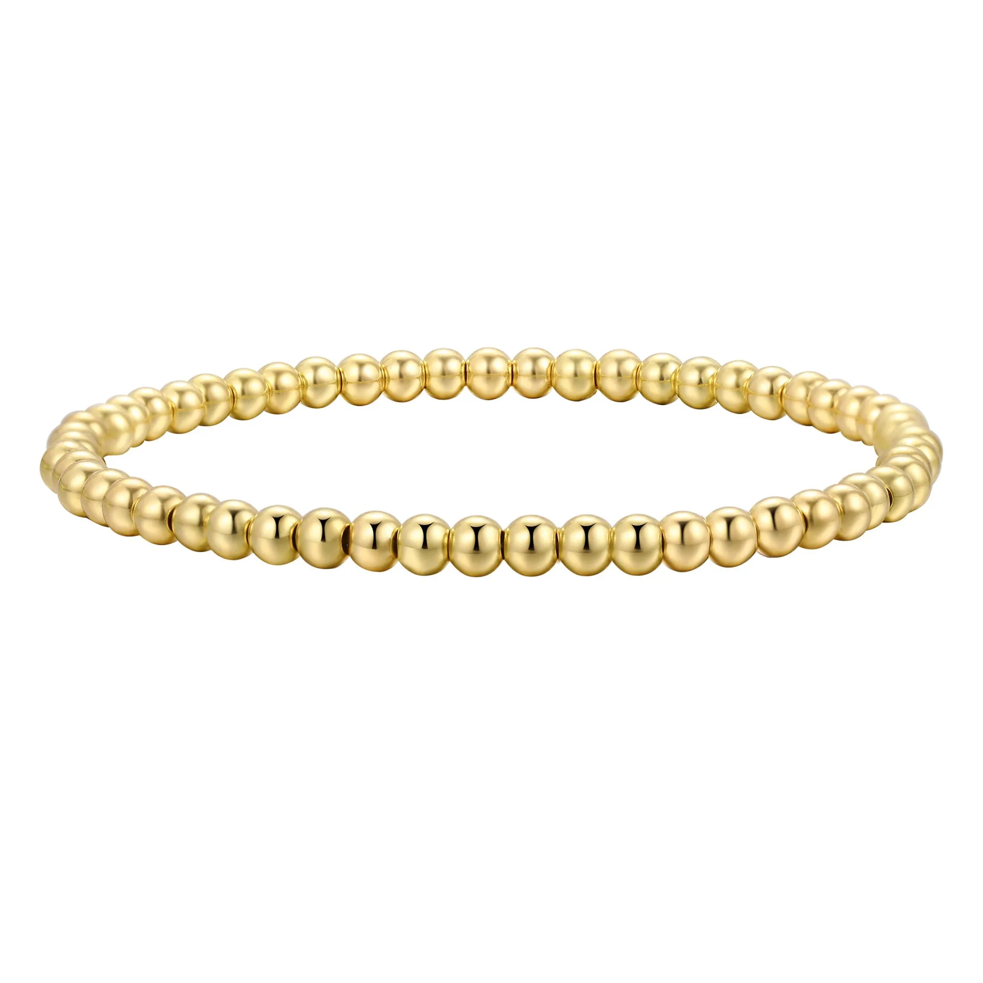 Wholesale Round Bead Elastic Plastic Beaded Bracelets