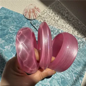 Wholesale Round Colorful Acrylic Bracelet Irregular Casual Round Jelly Color Resin Bracelet