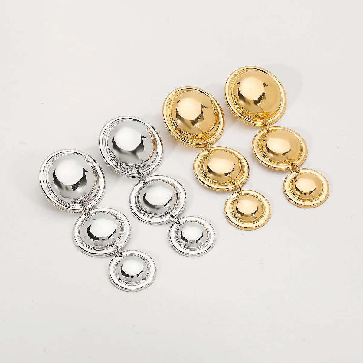 Wholesale Round Long Alloy Earrings