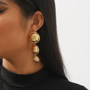 Wholesale Round Long Alloy Earrings