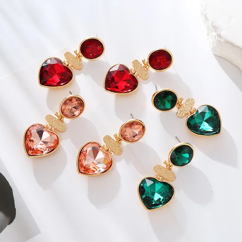 Wholesale Round Love Multi-layer Vintage Earrings