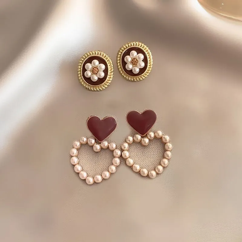 Wholesale s925 silver needle niche high-end female temperament earrings