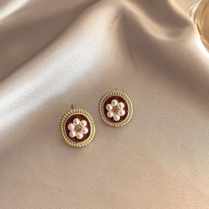 Wholesale s925 silver needle niche high-end female temperament earrings