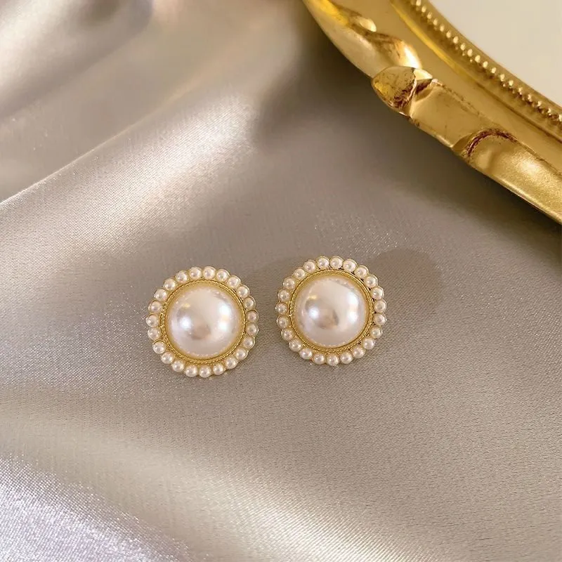 Wholesale s925 silver needle niche high-end female temperament earrings