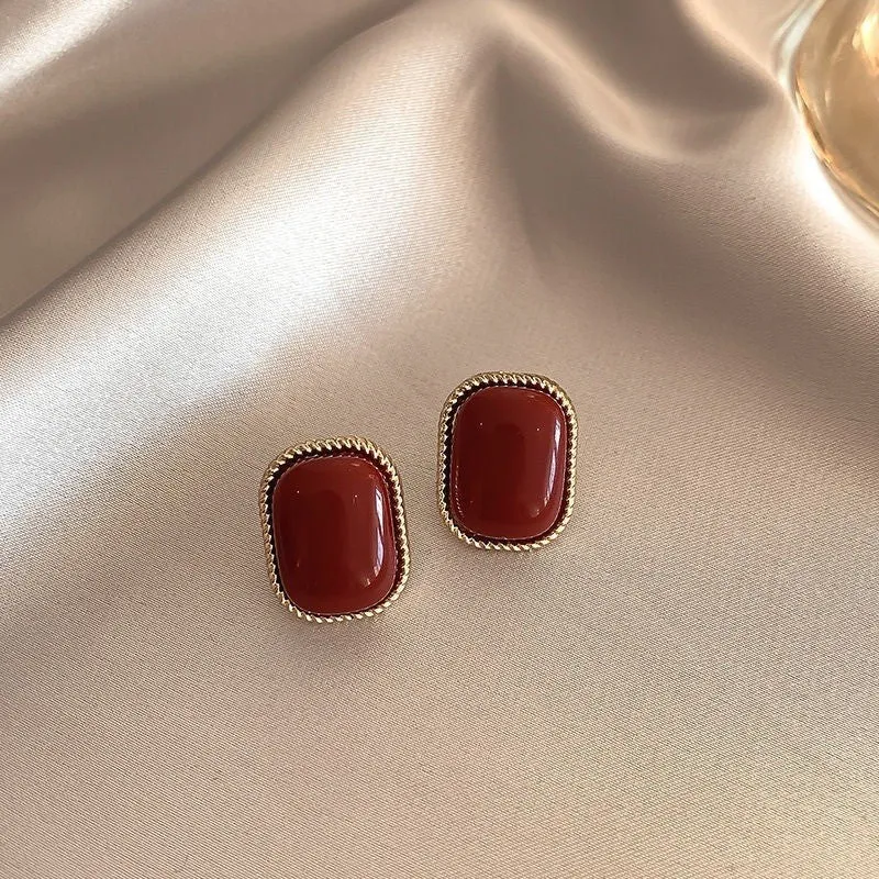 Wholesale s925 silver needle niche high-end female temperament earrings
