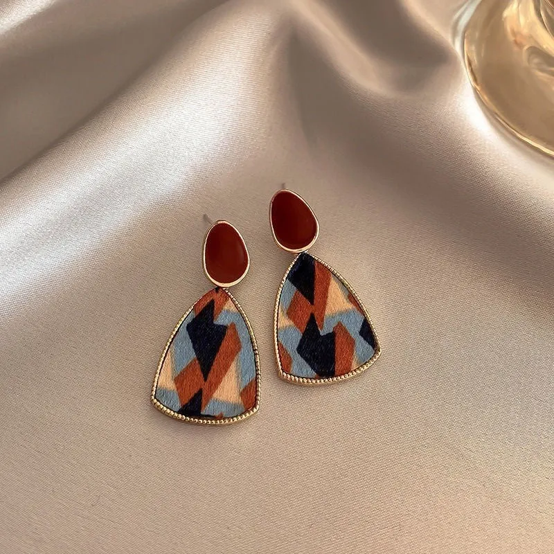 Wholesale s925 silver needle niche high-end female temperament earrings