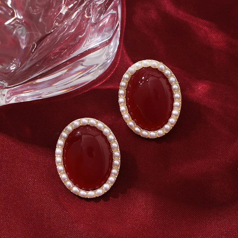 Wholesale s925 silver needle niche high-end female temperament earrings