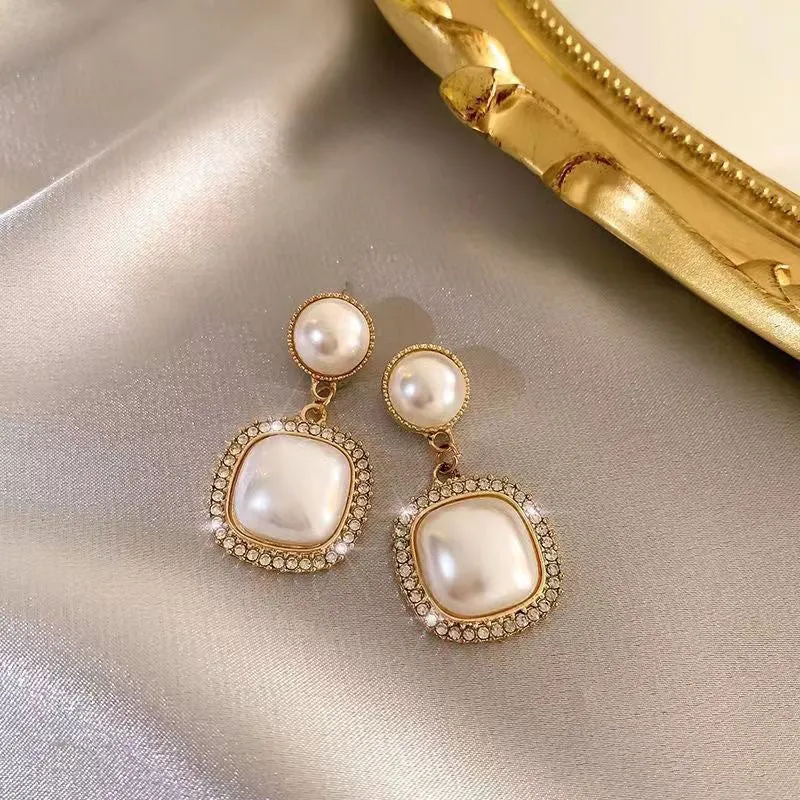 Wholesale s925 silver needle niche high-end female temperament earrings