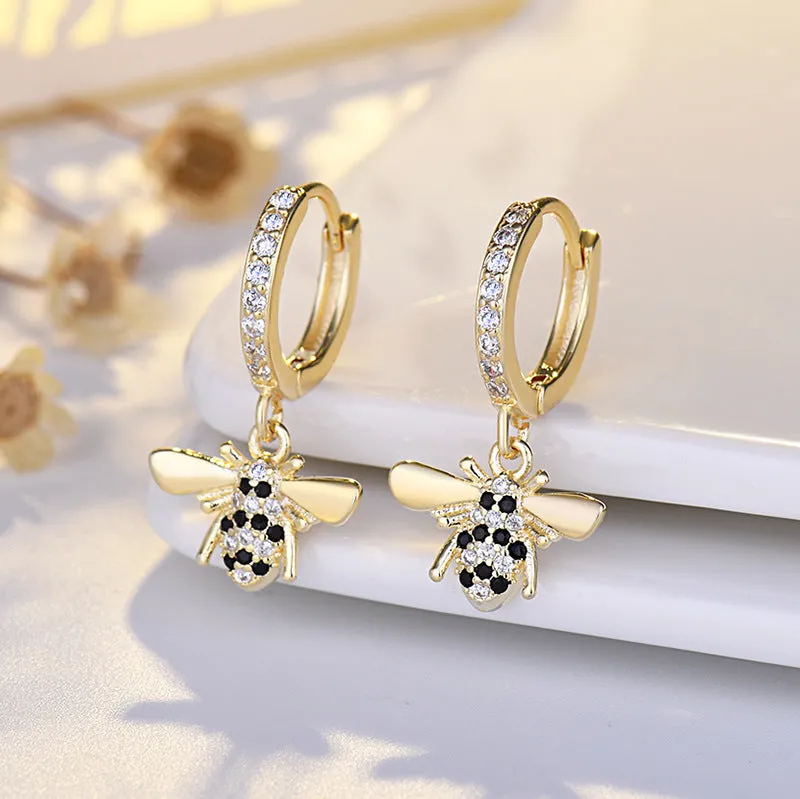 Wholesale S925 Sterling Silver Heart Shaped Diamond Flower Earrings