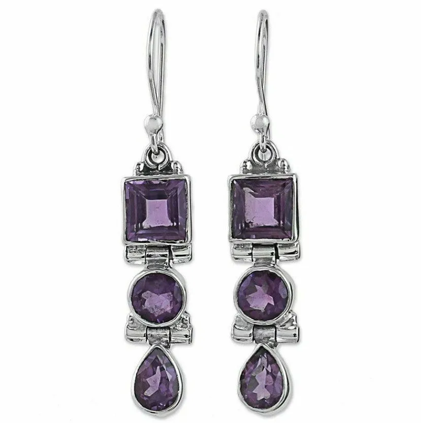 Wholesale Set with Sea Blue Topaz Rotating Water Drop Pear Shaped Earrings