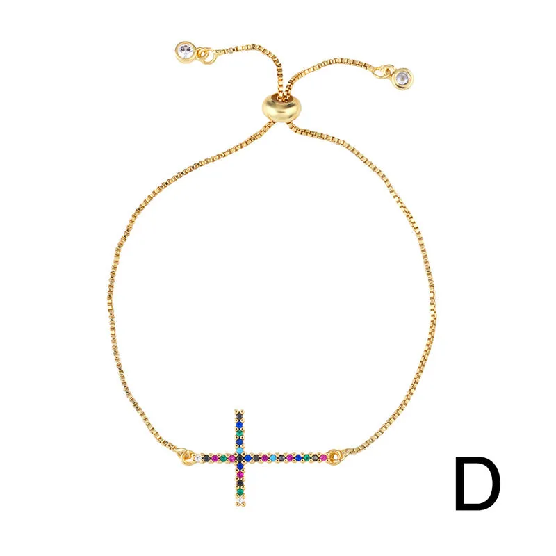 Wholesale Shell Zircon Copper Bracelets