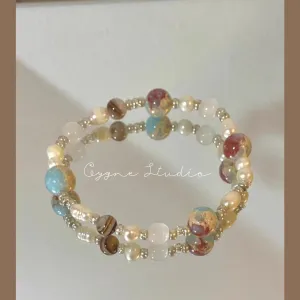 Wholesale Shoushan Stone Pearl Beaded Bracelet
