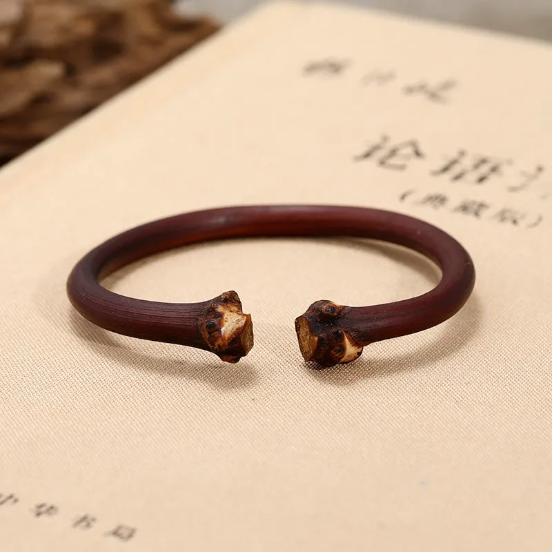 Wholesale Silver-inlaid ethnic retro artistic natural rattan bracelet