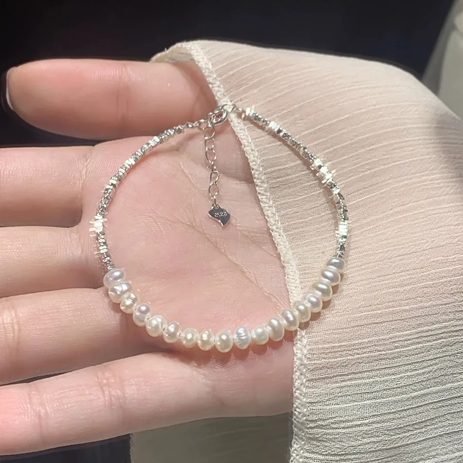 Wholesale Silver pearl bracelet for girls