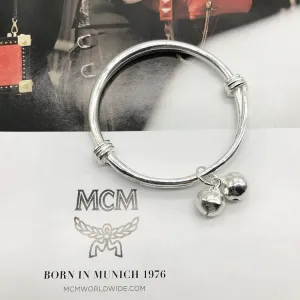 Wholesale  silver simple fashion smooth versatile push-pull bracelet accessories