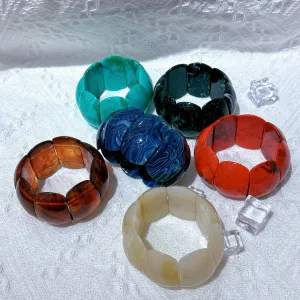Wholesale Simi-dyed Oval Elastic Retro New Design All-matchBracelet