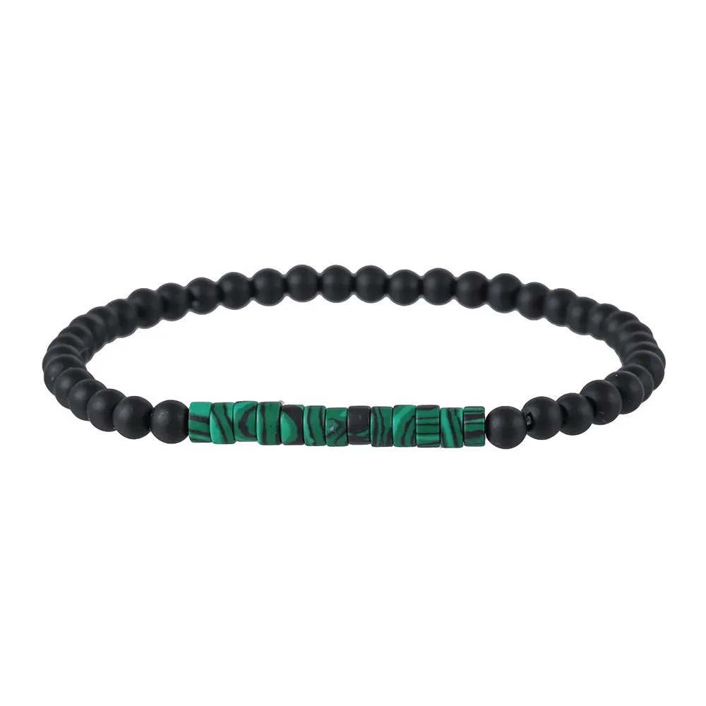 Wholesale simple turquoise wooden bead bracelet