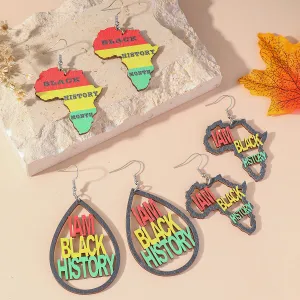 Wholesale Simple Wooden All-match Earrings