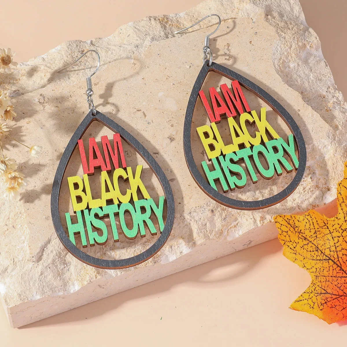 Wholesale Simple Wooden All-match Earrings