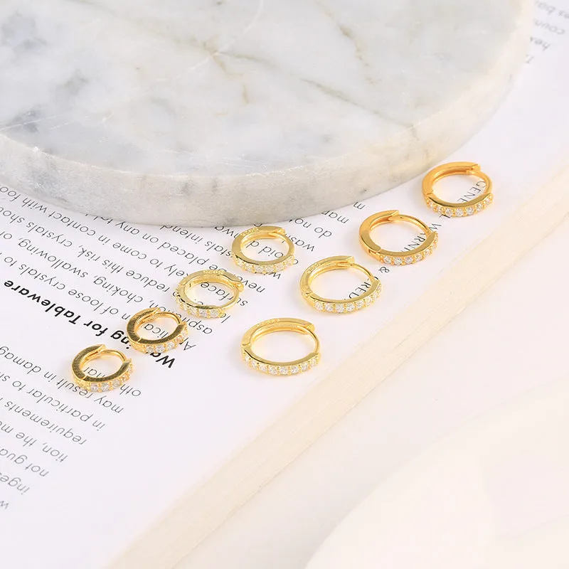 Wholesale Single Sided Diamond Earrings
