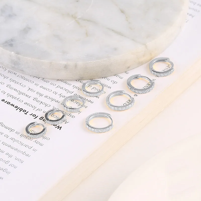 Wholesale Single Sided Diamond Earrings